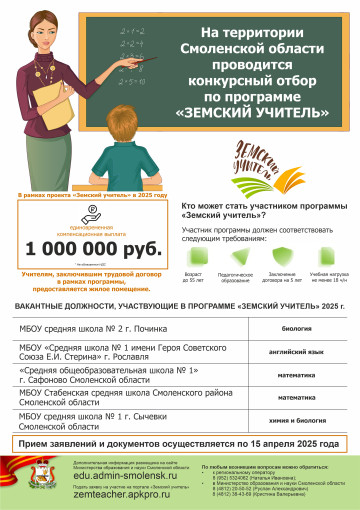 Конкурсный отбор по программе "Земский учитель" Конкурсный отбор по программе "Земский учитель".